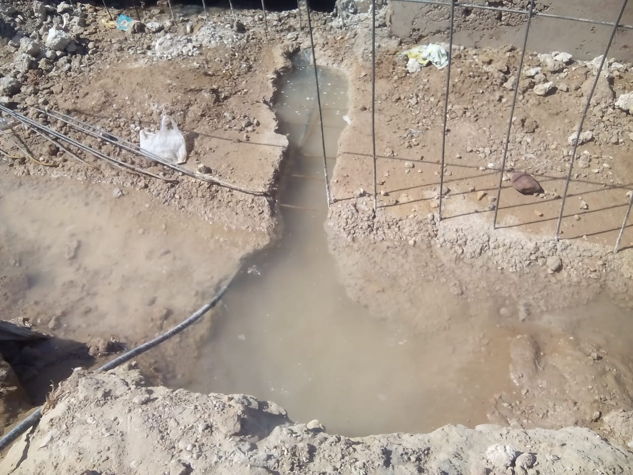 damage in pipeline