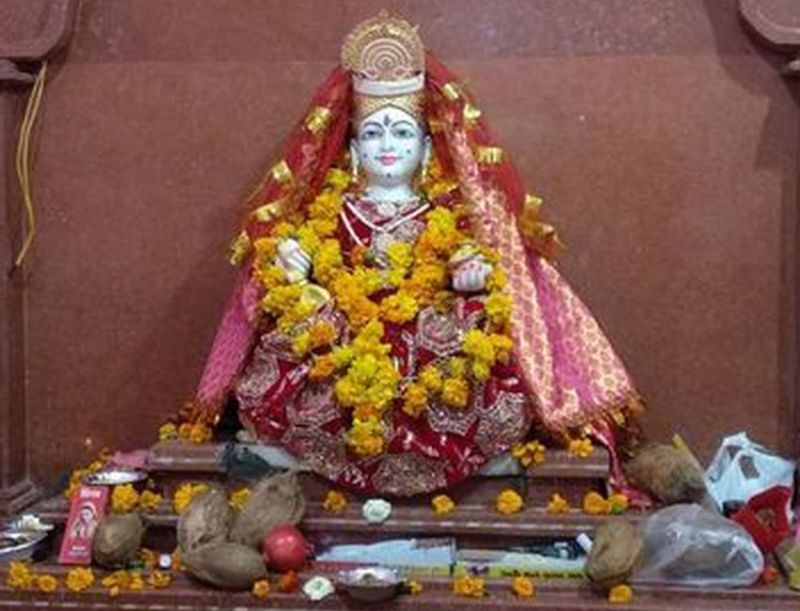 Sculptures set in the temple