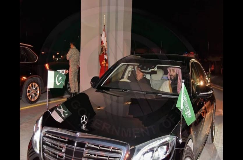 Imran Khan drives Saudi Crown Prince car