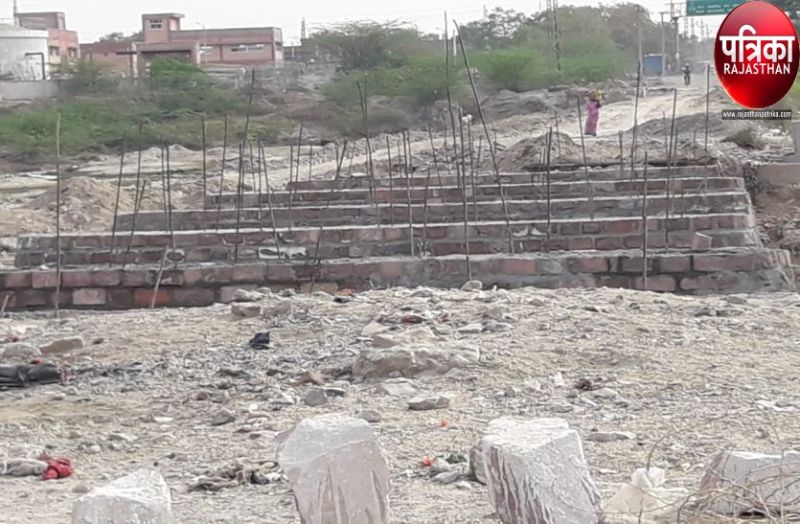 Construction of Bandi river bridge at mandiya Road of Pali