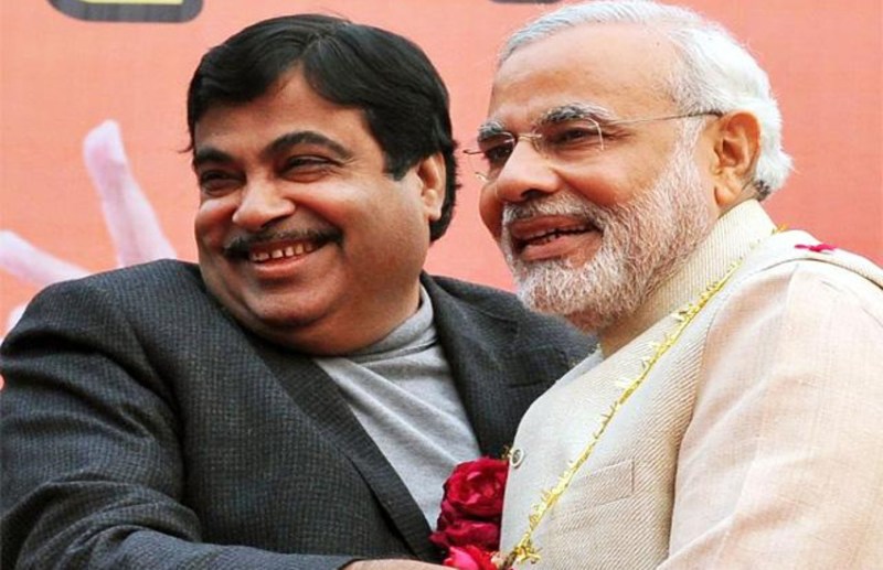 Nitin Gadkari and PM Modi