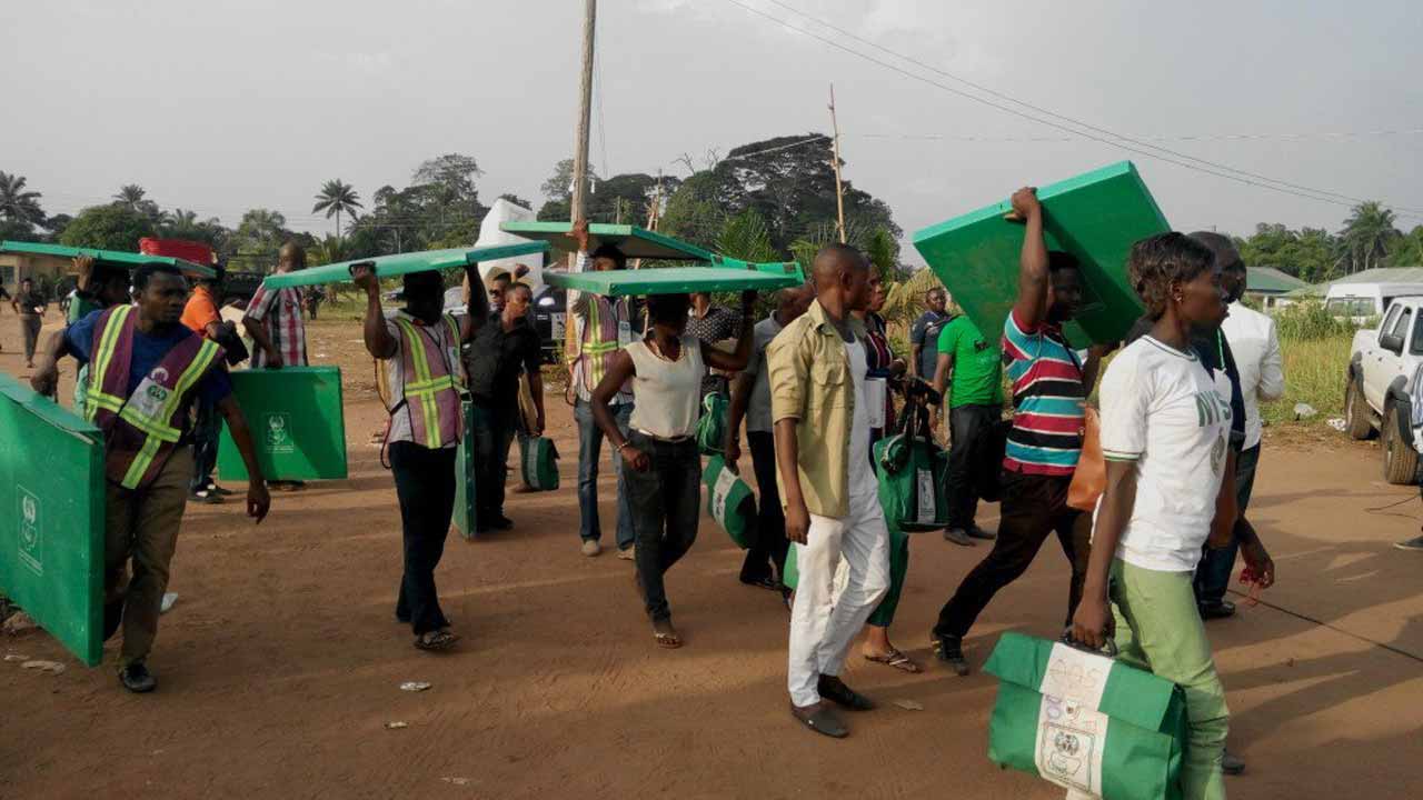 Nigerian people getting travel incentives to enhance voting in presidential elections