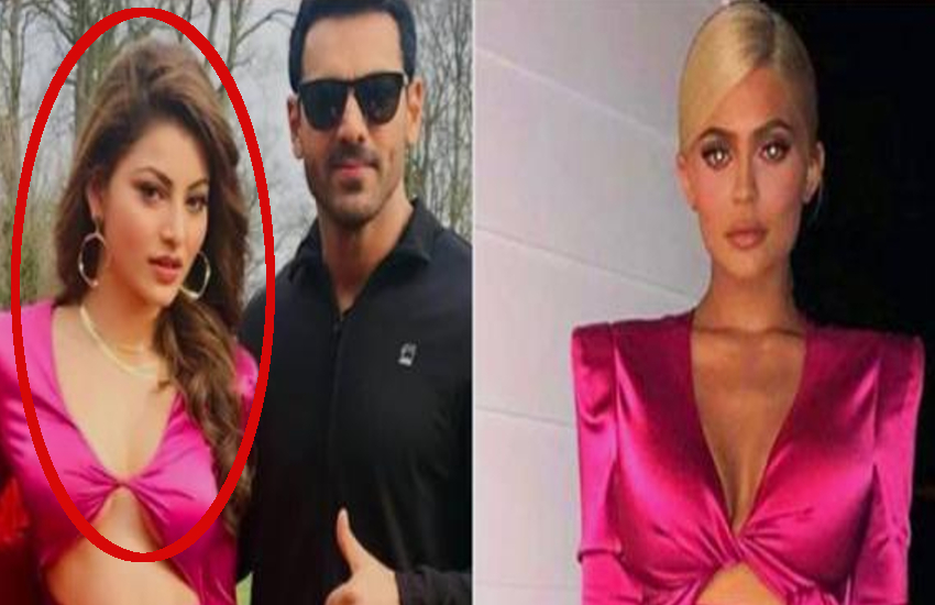 urvashi rautela pink dress copy of model Kylie Jenner people dislike