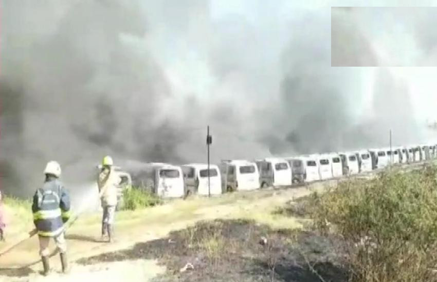 चेन्नई: पोरुर ग्राउंड की पार्किंग में लगी भीषण आग, 250 से अधिक कारें जलकर खाक
