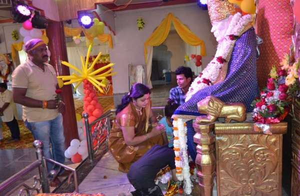 Organizing Bhandara in Sai Baba Temple katni