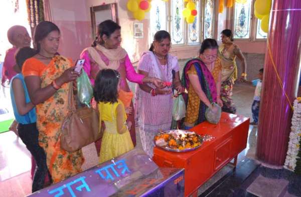 Organizing Bhandara in Sai Baba Temple katni
