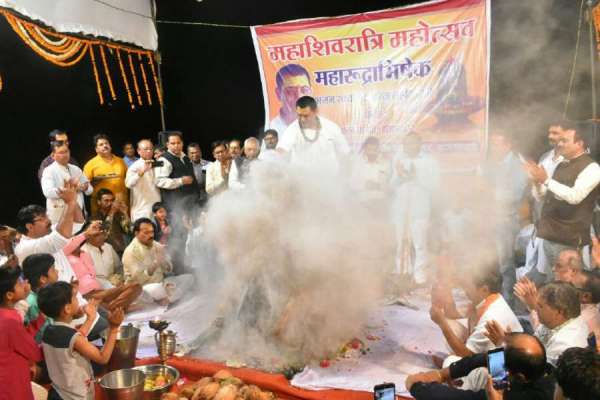 rudrabhishek puja photo