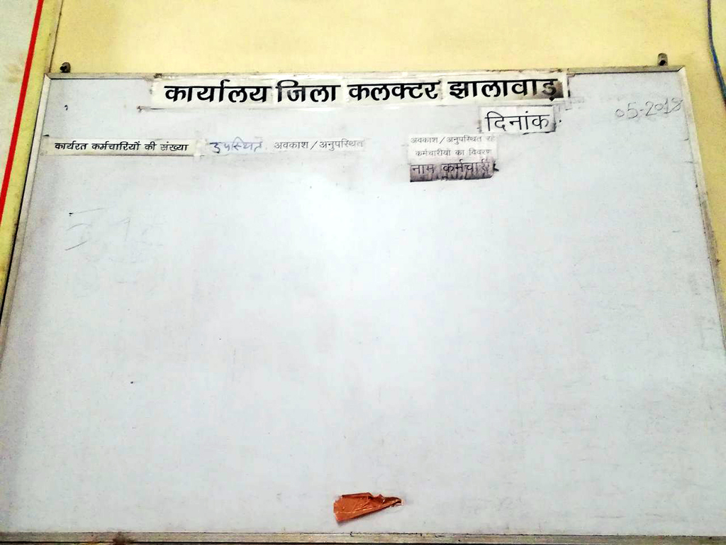 Do not know who is present in the office, the board is not updating