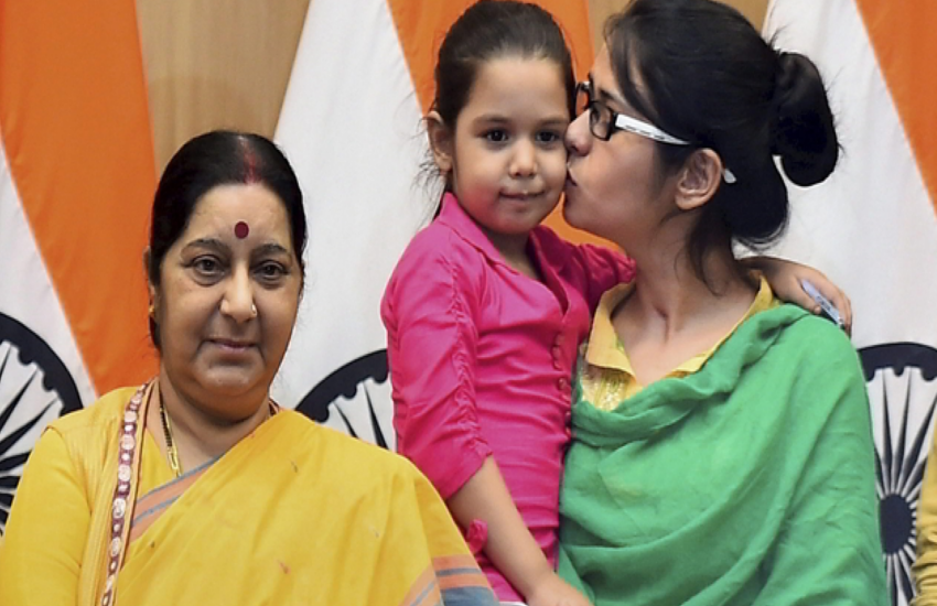 Sushma swaraj and uzma