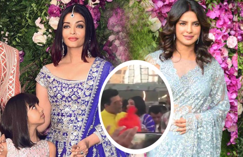 Aishwarya rai and priyanka chopra dance at akash ambai wedding video