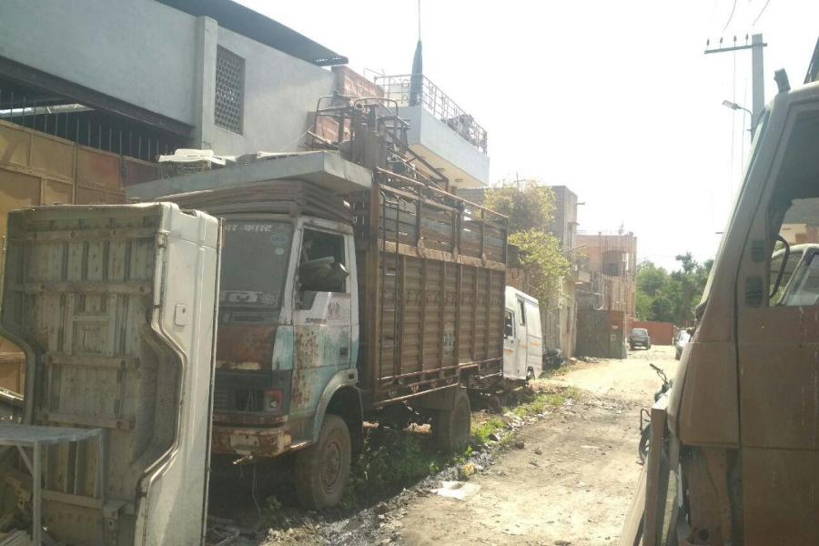 Corporation on illegal garage in residential area