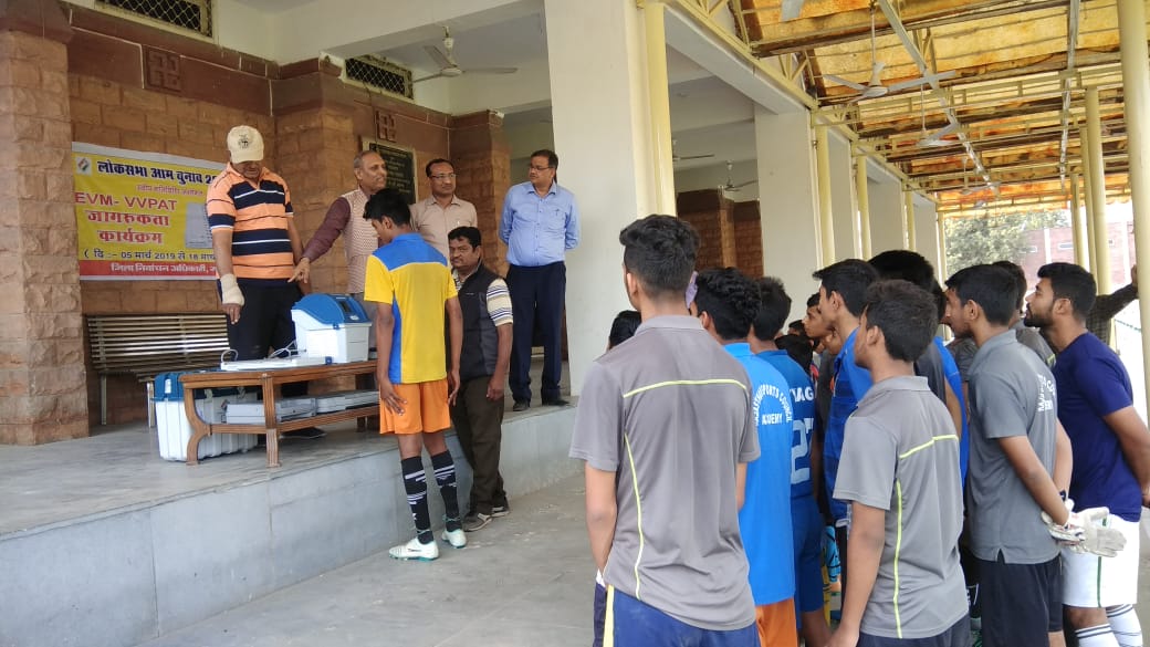 Voters awareness program through Mock Poll in Jodhpur