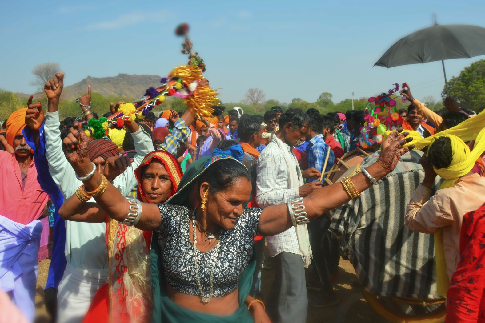 Traditional costume in the Bhangoriya festival