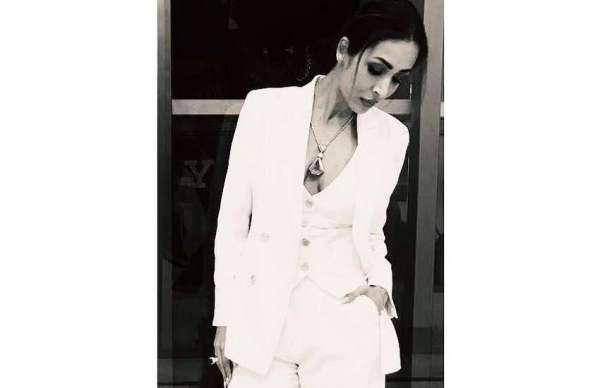 Malaika Arora In white Coat Pant Photos