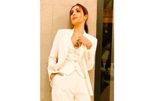 Malaika Arora In white Coat Pant Photos