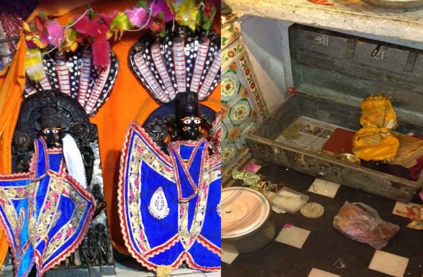 Theft in two temples in bhilwara