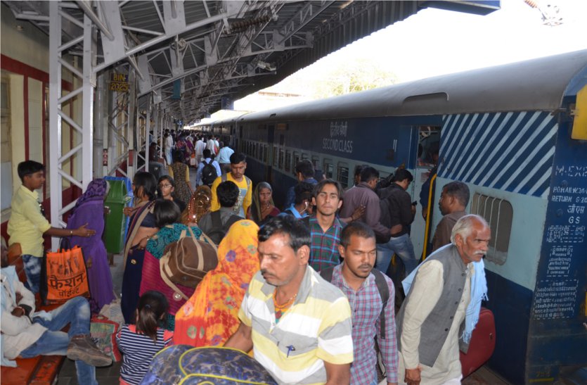 Because of the Holi, the crowd in trains, not having a foot in the general coaches