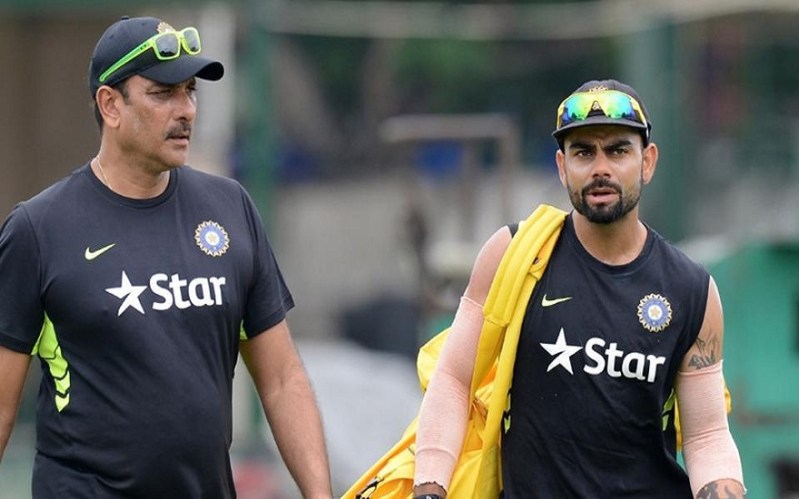 Ravi Shastri with Virat Kohli