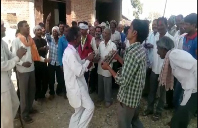 Enjoying Holi Dance Singing Playing