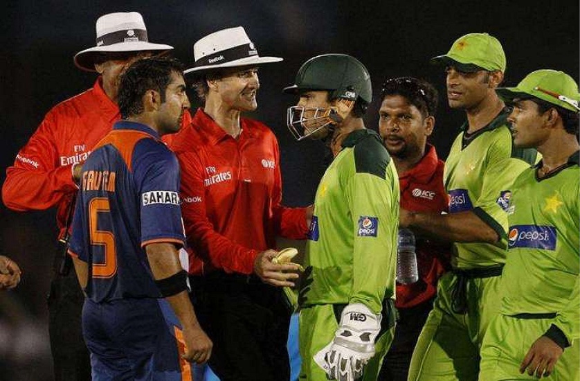 Gautam gambhir Fight with Kamran Akmal