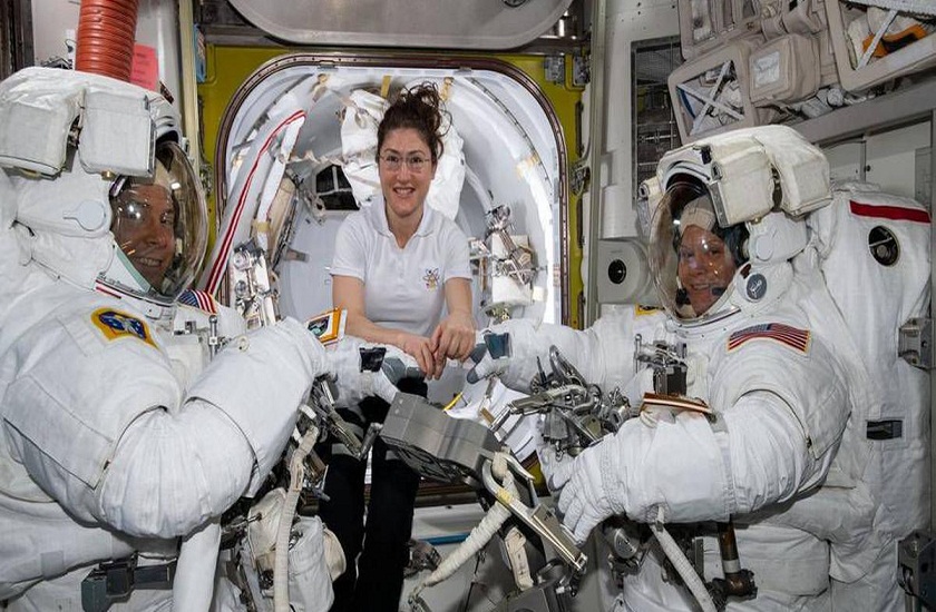 nasa has cancelled its all female spacewalk due to lack of spacesuit