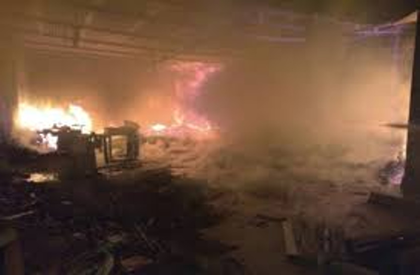 Fire in Handicraft Factory in Jodhpur