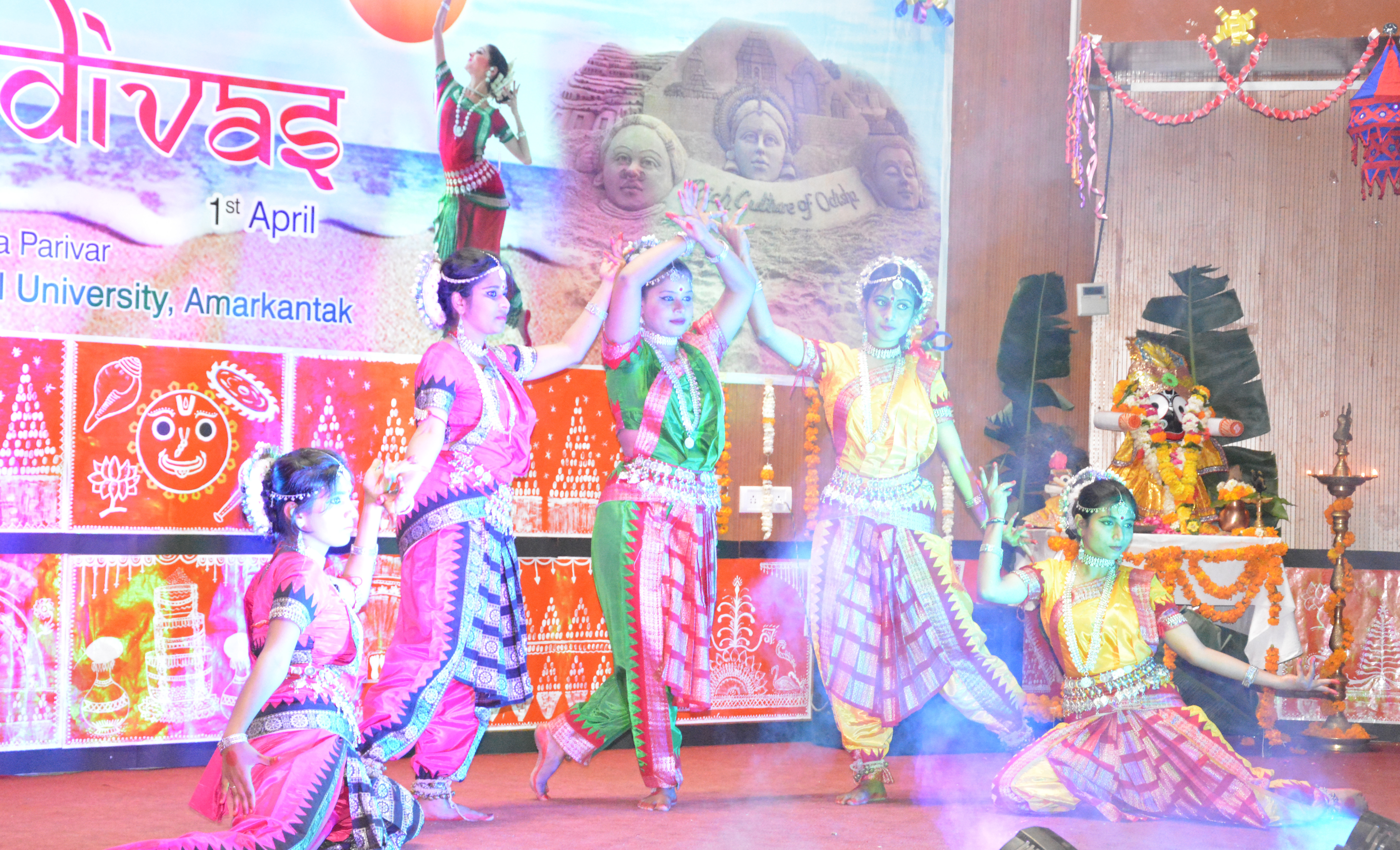 Teachers and students celebrated Utkal Foundation Day, presented color