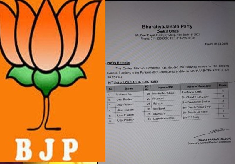 BJP list