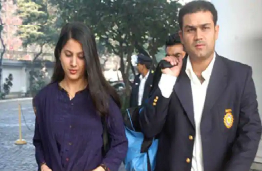 virender sehwag with Wife