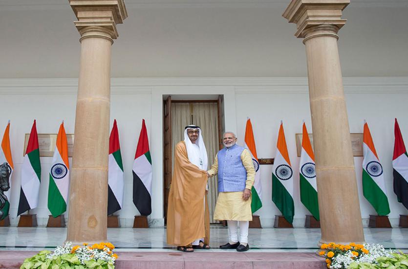 Crown Prince of Abu Dhabi with PM Modi