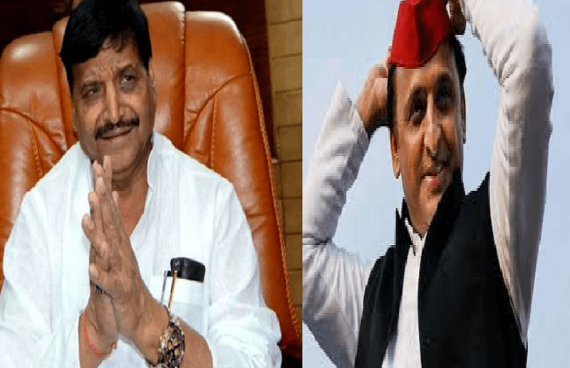 Akhilesh Yadav and Shivpal Yadav