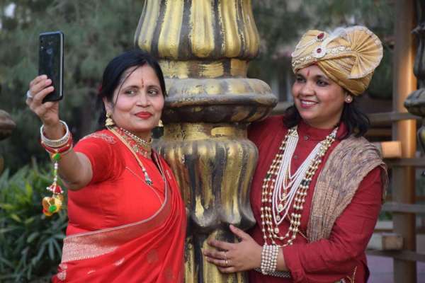 गणगौर उत्सव में मारवाड़ी महिलाओं ने लगाया चार चांद, देखे शानदार तस्वीरें