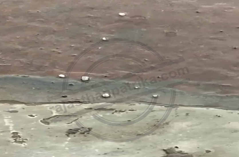 Storm, rain and hail in bhilwara