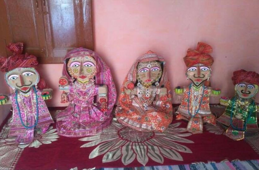 Gangaur Celebration Of Pushkarna Community In Khairthal Rajasthan