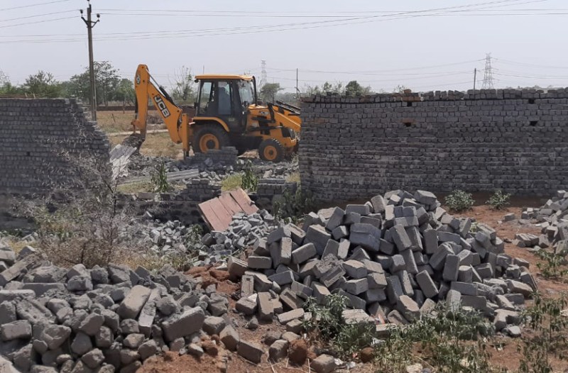 नवागढ़ नगर पंचायत स्तिथ राछाभाठा में सरकारी जमीन में बेजाकब्जा का मामला