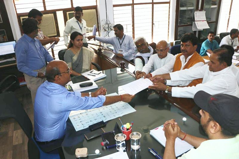 BJP candidate Ganesh Singh filled nomination from Satna Lok Sabha