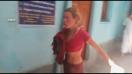 Foreign woman tourist went up Pushkar last night after finishing visa