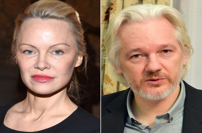 pamela anderson and Assange