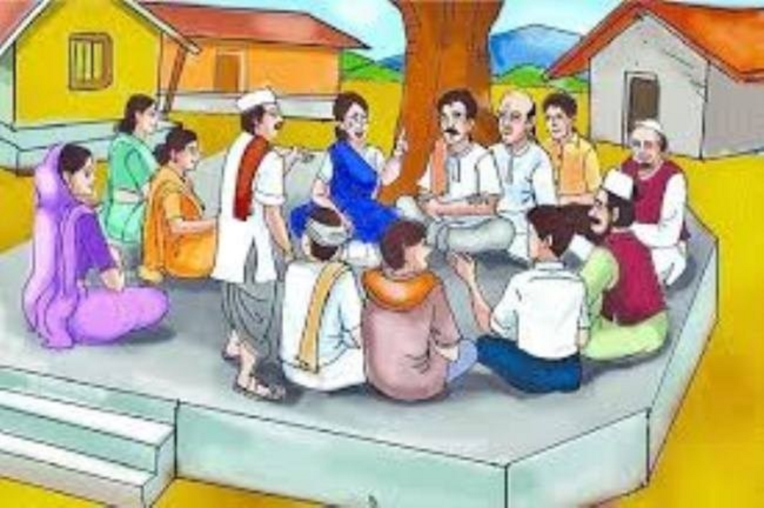 Discussions of villages and villages in the intersections of Chaupal, ten years ago, the renewal of electricity