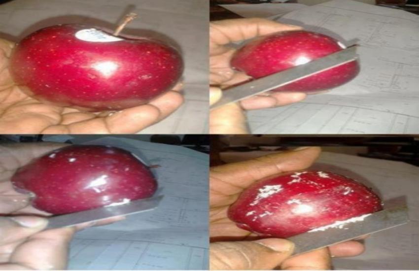 wax coating apple