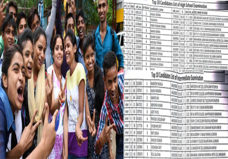 up board 10th and 12th class toppers list