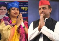 Akhilesh yadav and Sangeeta Azad