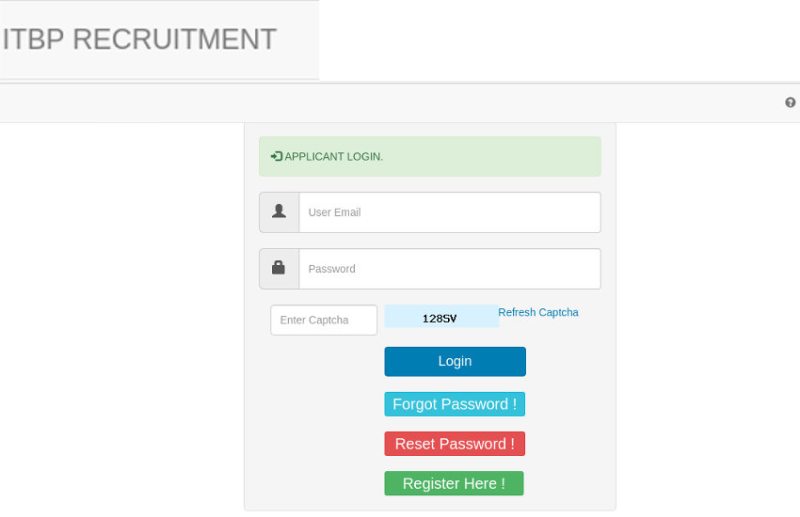 ITBP Constable GD Recruitment 2019