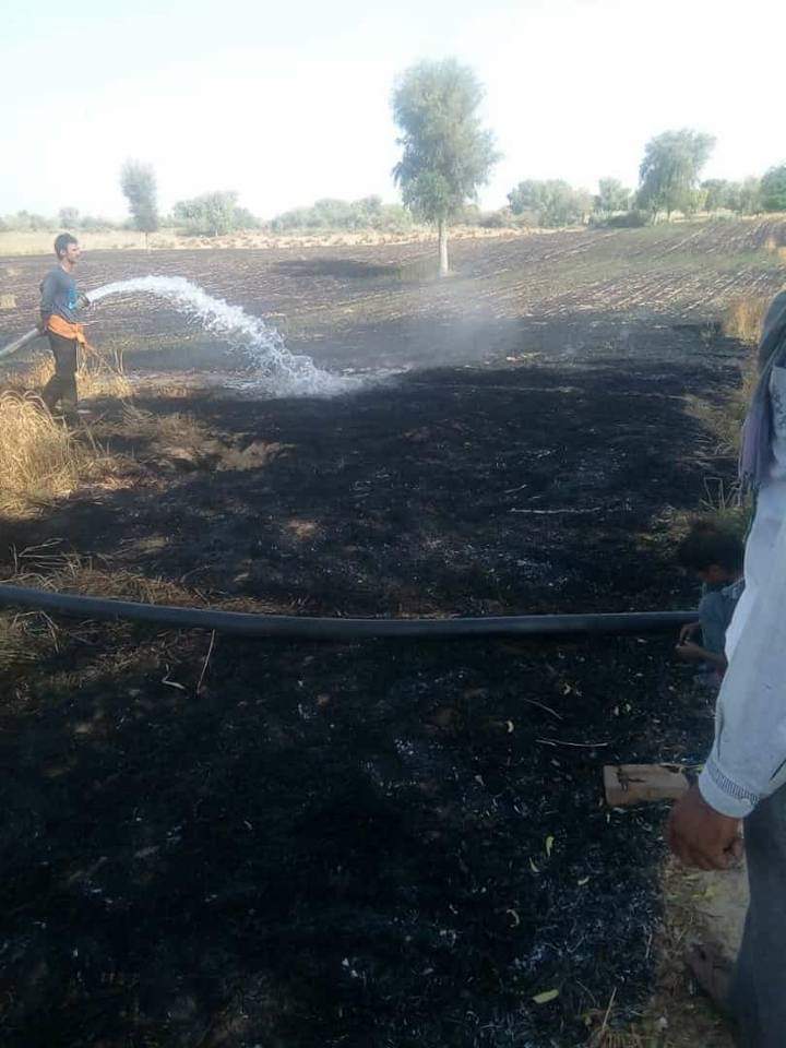 Fire in the field