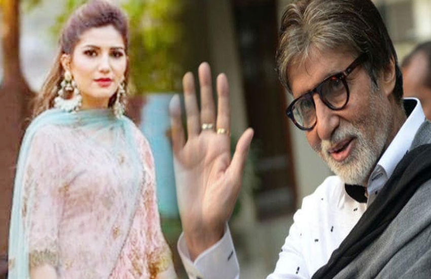 amitabh bachchan appreciates sapna choudhary