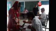Bride arrived to vote before farewell
