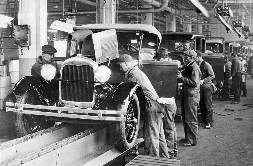 Ford the first company to implement work rules for workers 8 hours