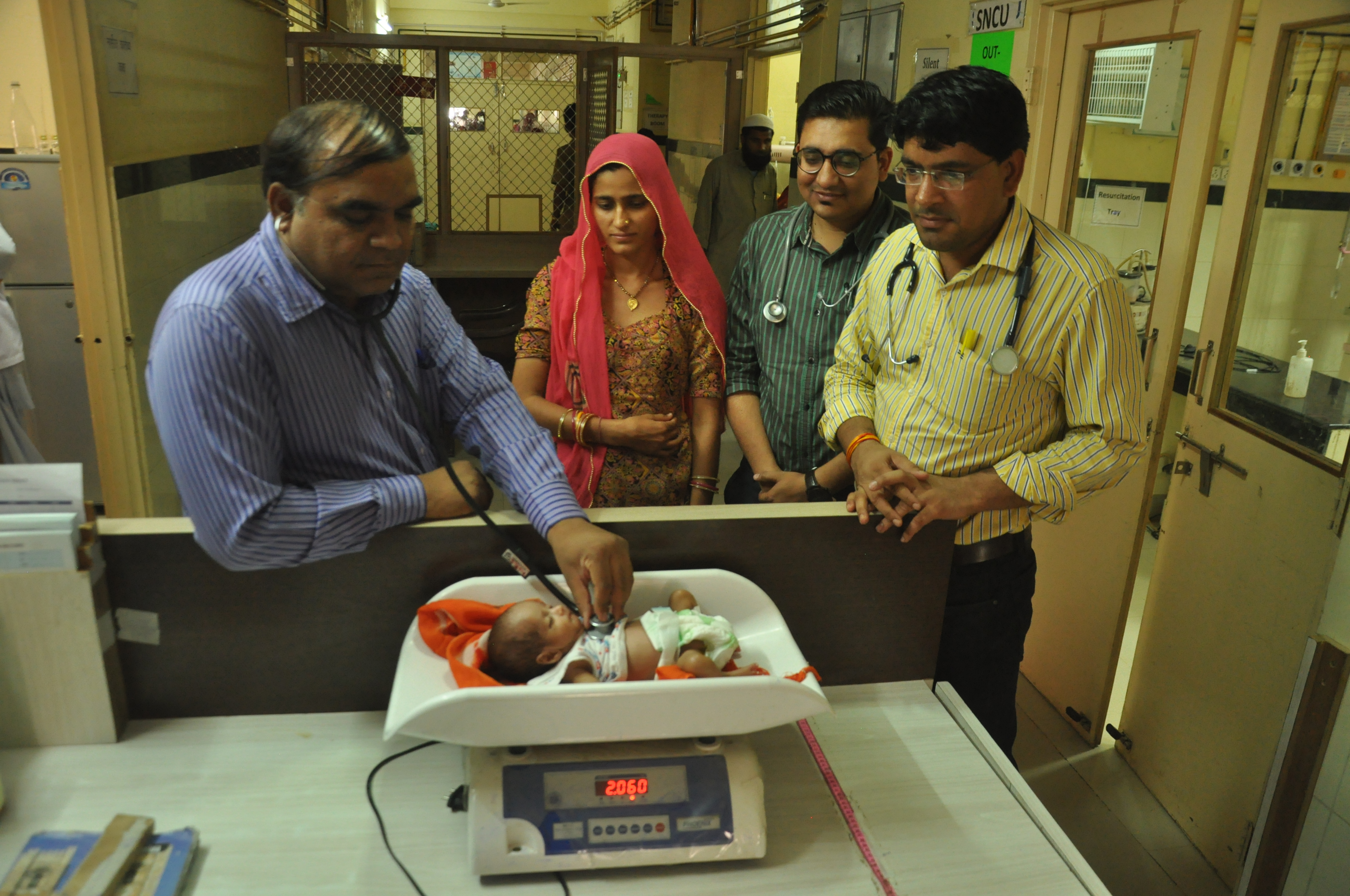 Newborn out of danger from efforts of doctors and nursing team