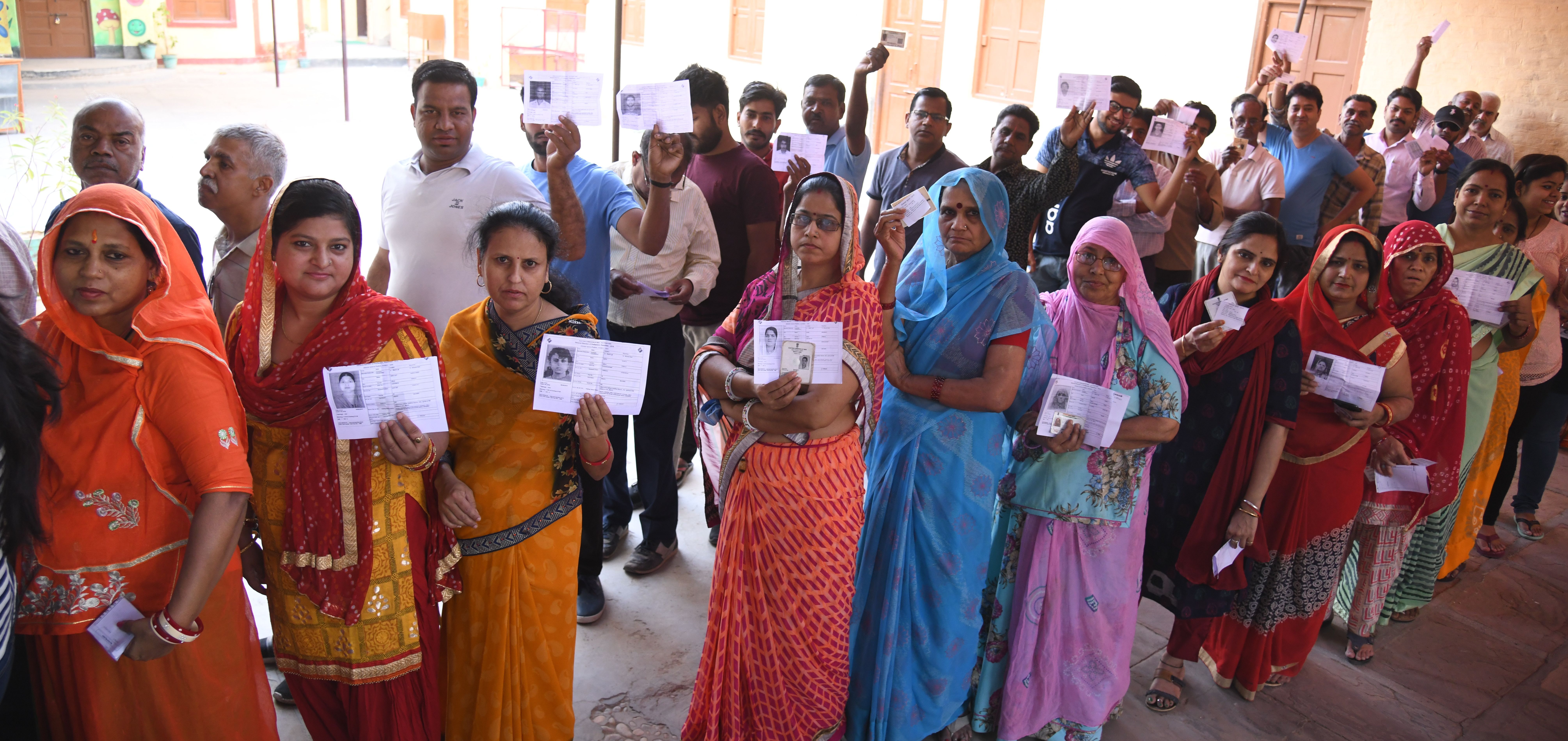56.13 percent voting till 5 pm, highest in Anupgarh