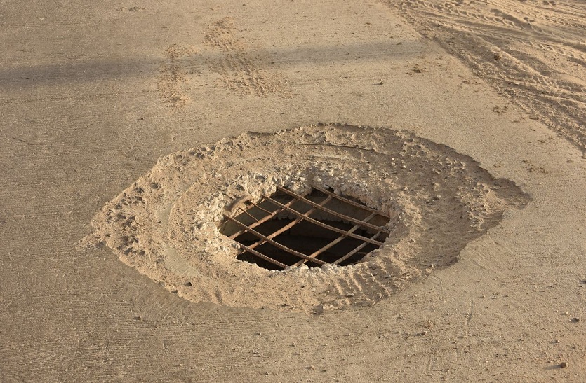 Damaged roads, open manhole pose danger in chennai